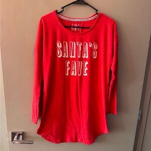 Victoria's Secret Red Long Sleeve Holiday Pajamas